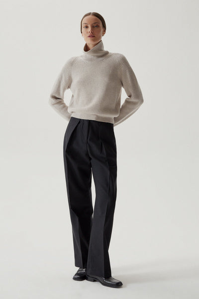 the  Merino - Wool Cropped High-Neck