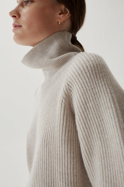 the  Merino - Wool Cropped High-Neck