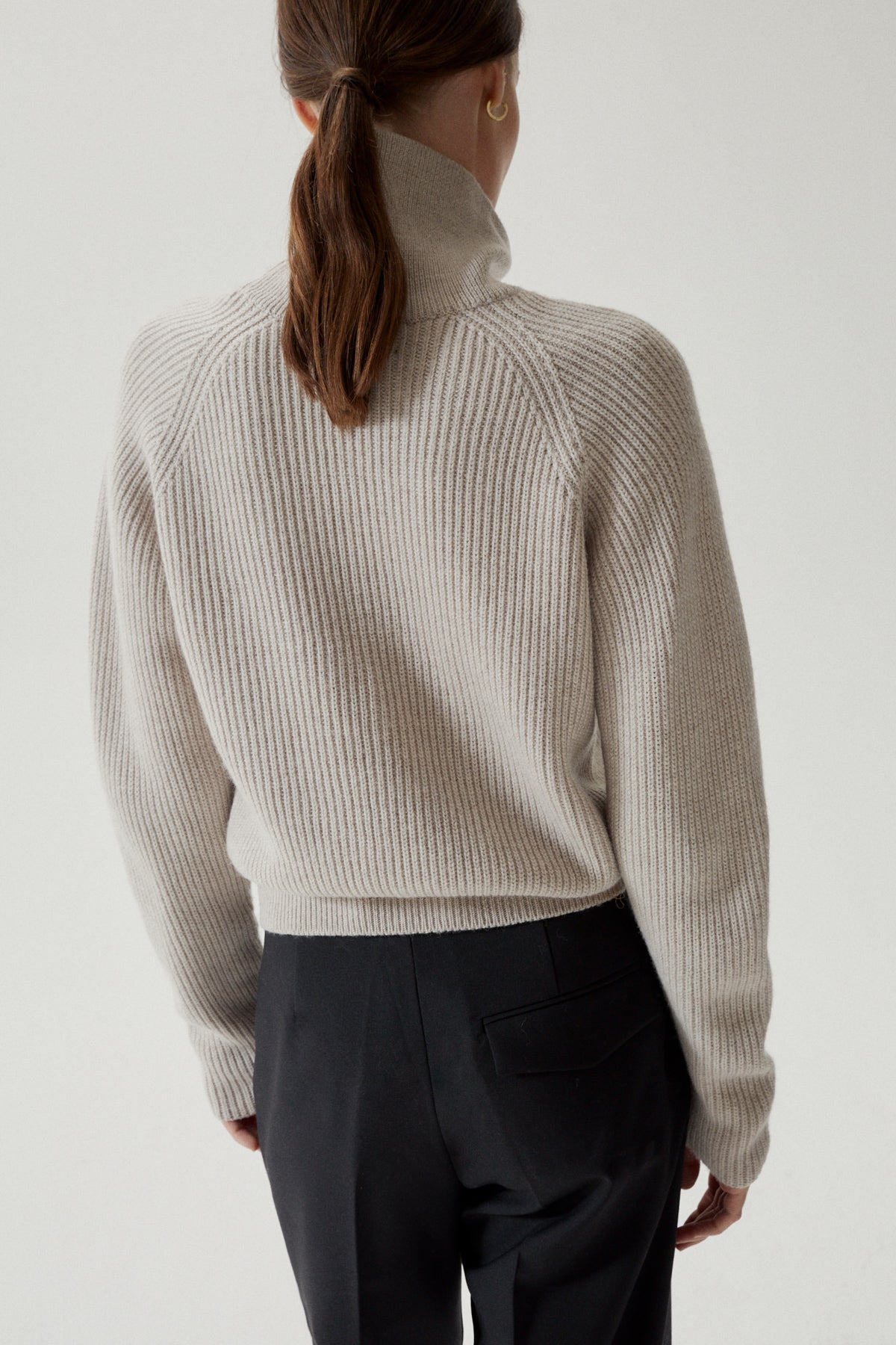 the  Merino - Wool Cropped High-Neck