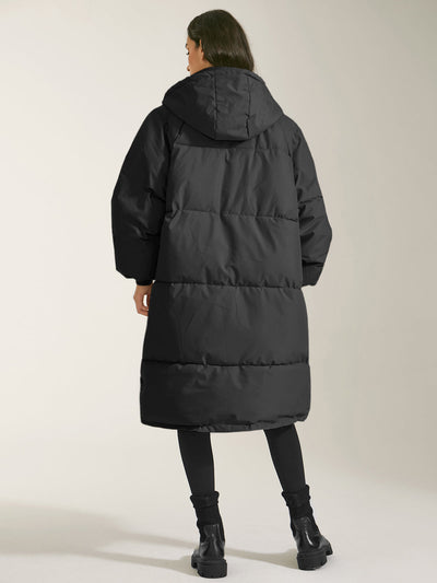 Long & Hooded Puffer Parka Coat