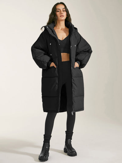 Long & Hooded Puffer Parka Coat