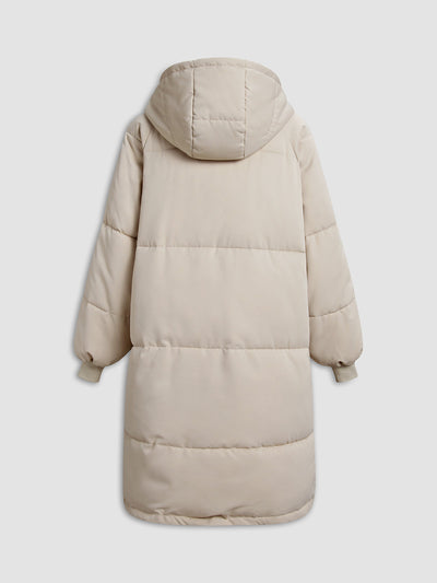 Long & Hooded Puffer Parka Coat