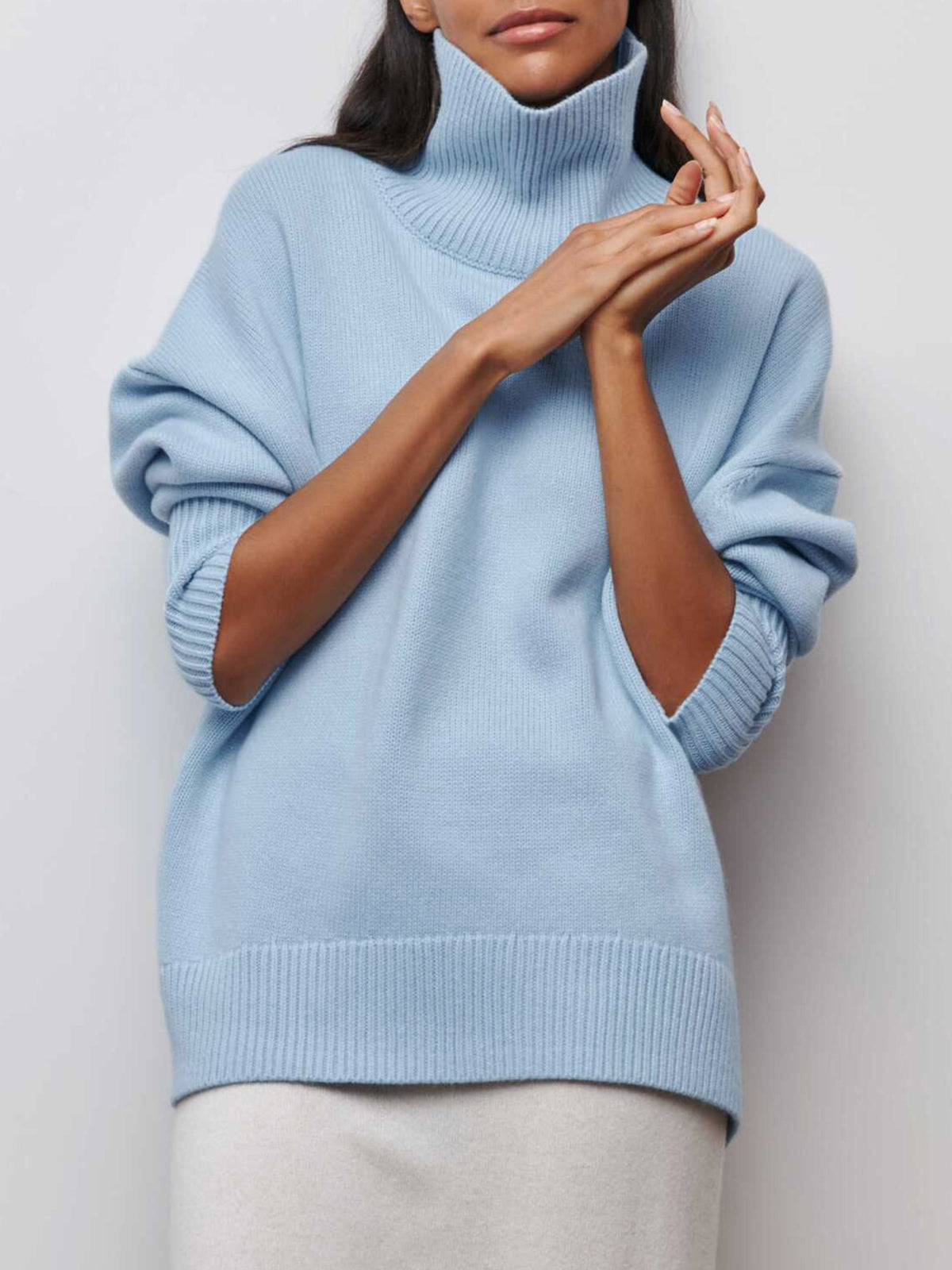 Cloudless Sky Turtleneck Oversized Sweater