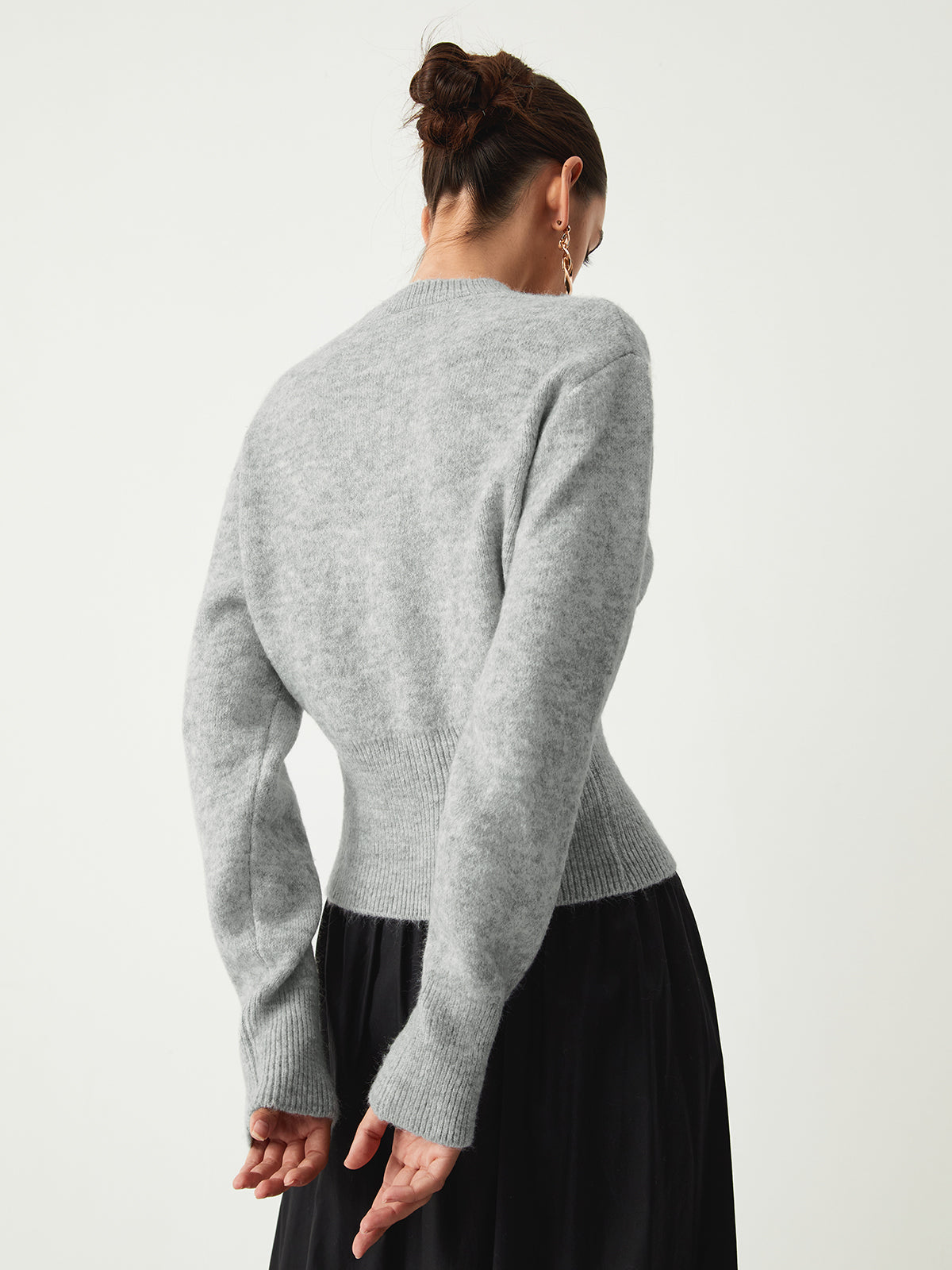 Half - Zip Fuzzy Sweater