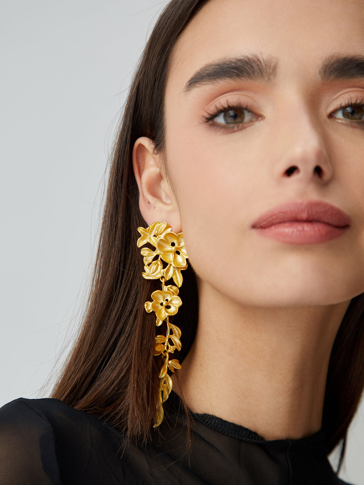 Floral & Fringed Earrings