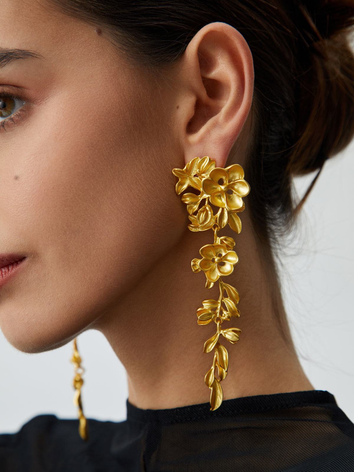 Floral & Fringed Earrings