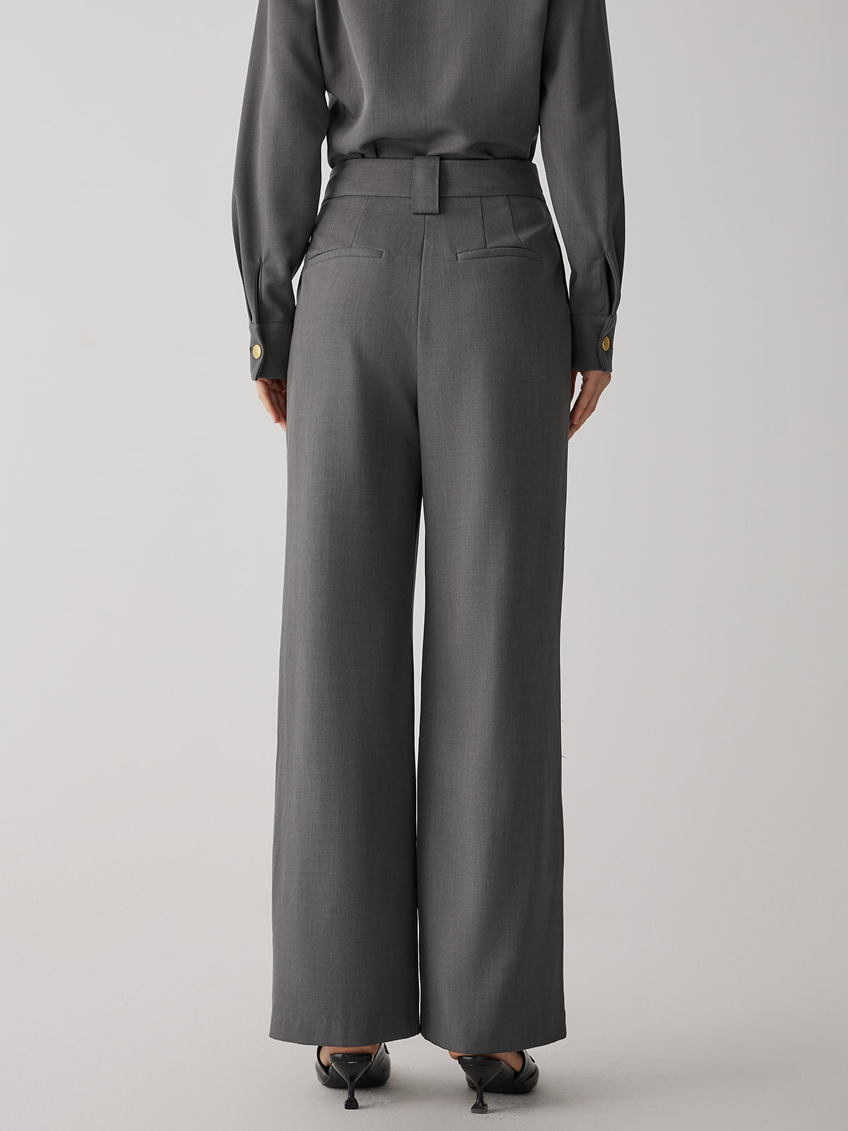 Straight  Leg Suit Pants