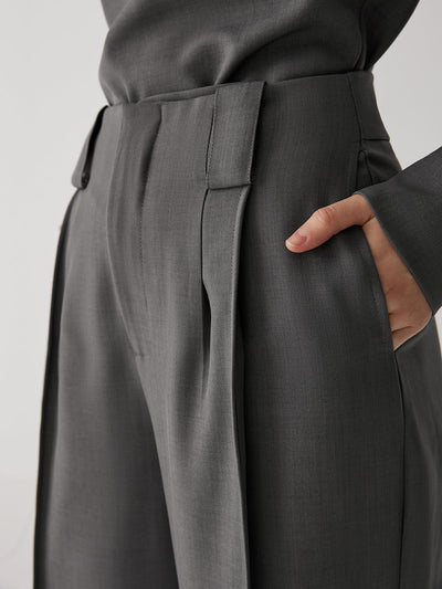 Straight  Leg Suit Pants