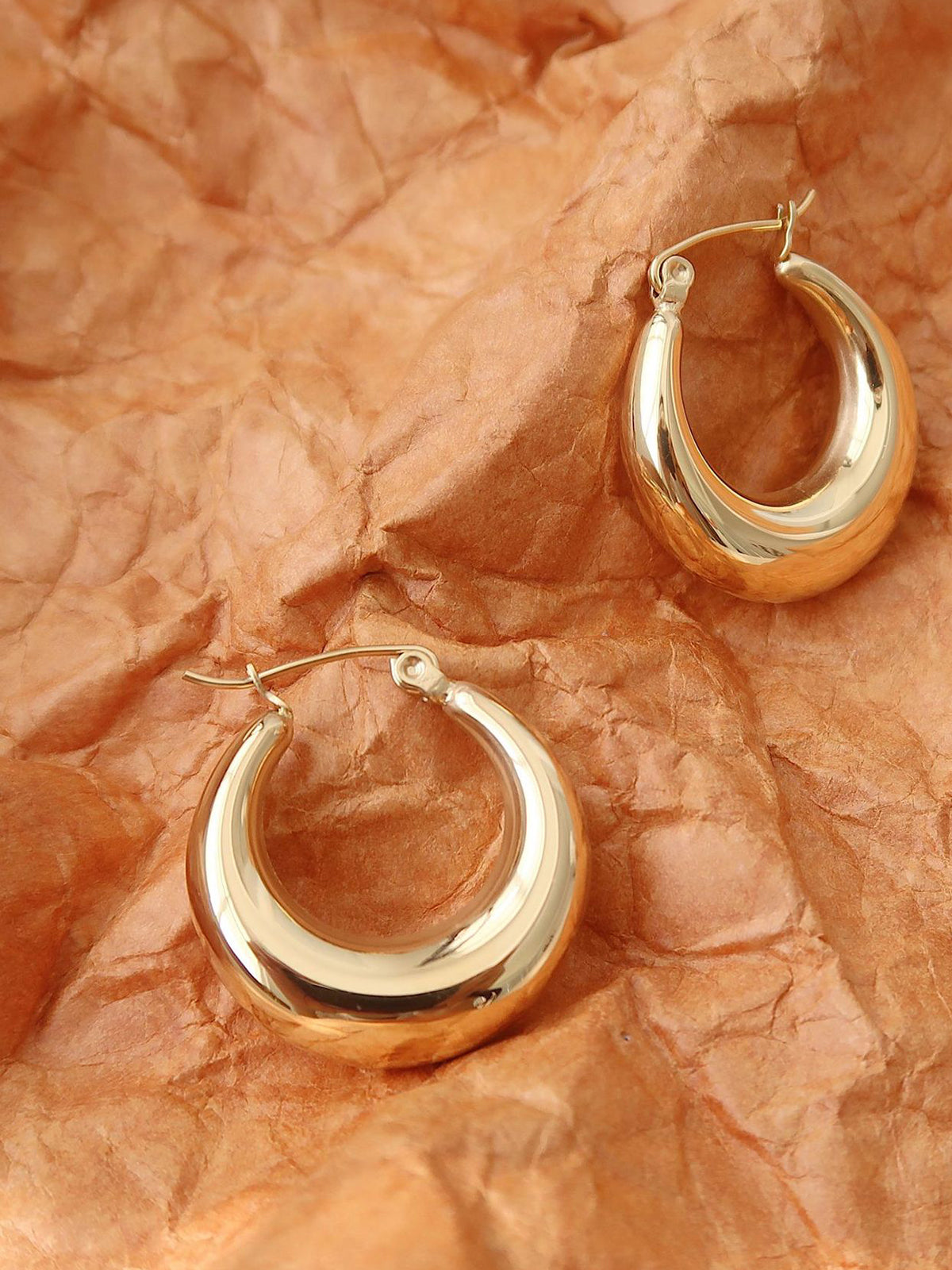 Golden &  Hoop Earrings