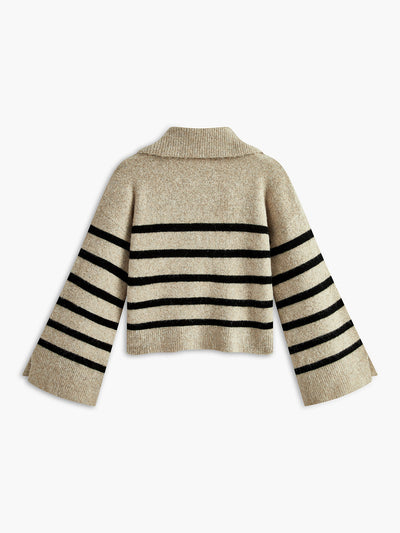 Oversize Striped Pullover Sweater