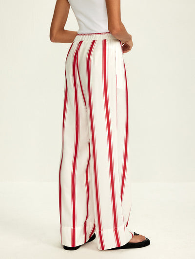 Striped & Wide Leg Pants