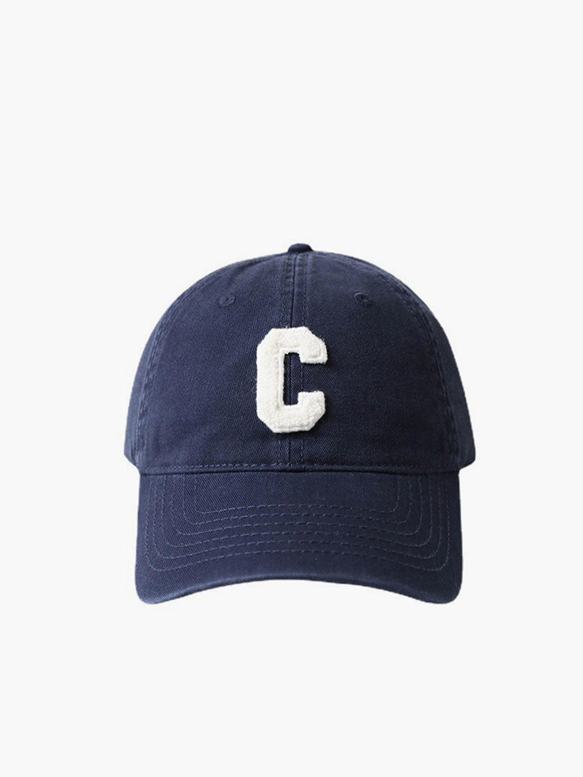 Cotton C-Letter Soft Top Cap Hat