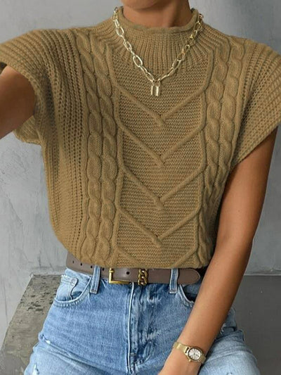 Plain Cap Sleeve Sweater Vest